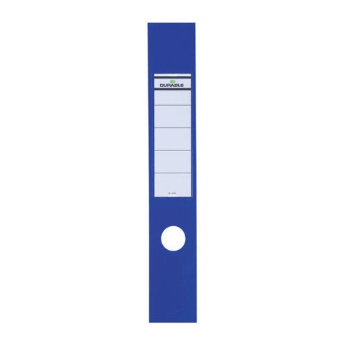 DURABLE ORDOFIX SELF ADHESIVE SPINE LABEL 60X390MM BLUE (PACK OF 10) 8090/06