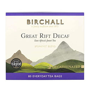 BIRCHALL TEA GREAT RIFT DECAF EVERYDAY TEA BAGS (RFA) X 80