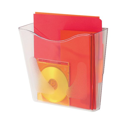 DEFLECTO STERITOUCH WALL POCKET PORTRAIT CLEAR CP078STCRY