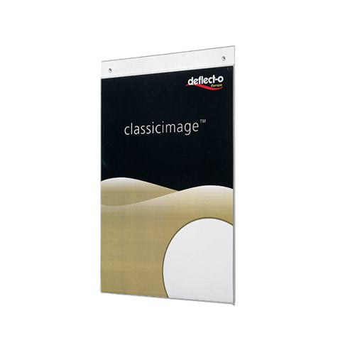 DEFLECTO PORTRAIT WALL SIGN HOLDER A3 (TOP LOADING DESIGN MA