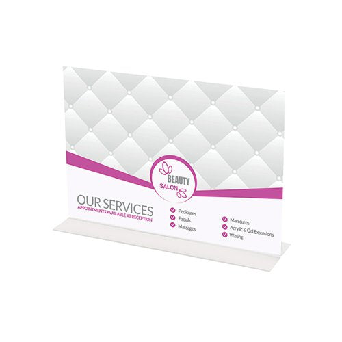 ANNOUNCE STAND UP SIGN HOLDER A4 LANDSCAPE (CONSTRUCTED FROM