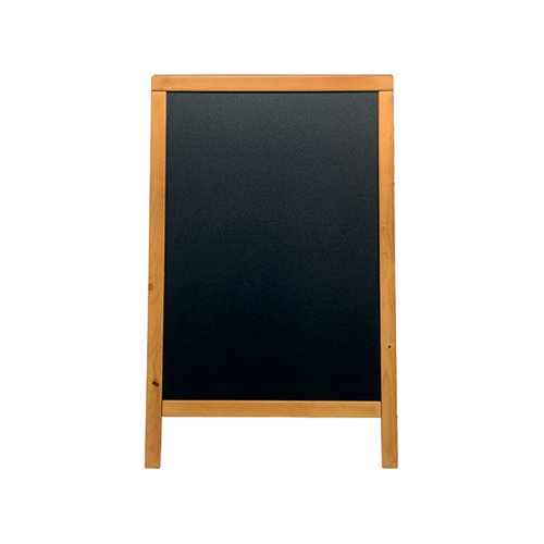 SECURIT DUPLO DOUBLE-SIDED PAVEMENT CHALKBOARD WITH LACQUERE