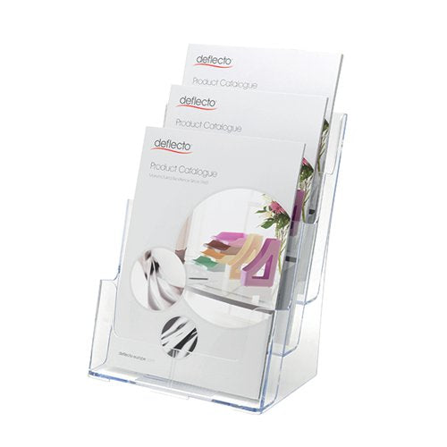 DEFLECTO 3 TIER LITERATURE HOLDER A4 DE773YTCRY