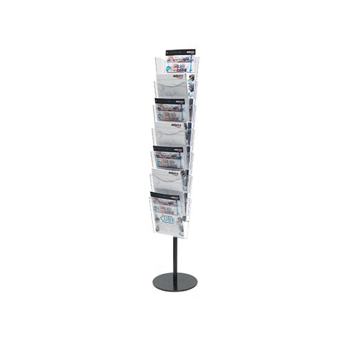 DEFLECTO 7 POCKET LITERATURE FILE FLOOR STAND A4 CP082YTCRY