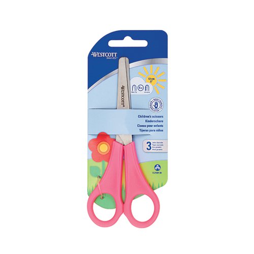 WESTCOTT RIGHT HANDED SCISSORS 130MM PINK (PACK OF 12) E-215