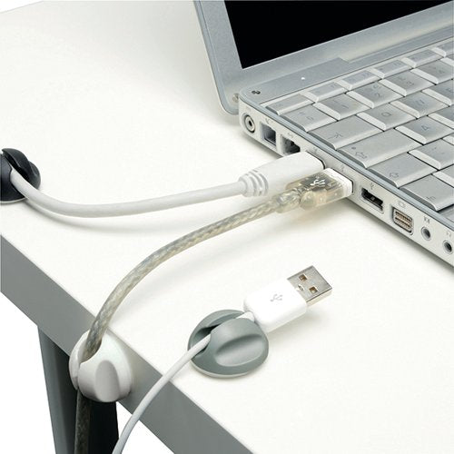 D-LINE ASSORTED MONO CABLE TIDY BASES (PACK OF 6) CTBASE6MXD