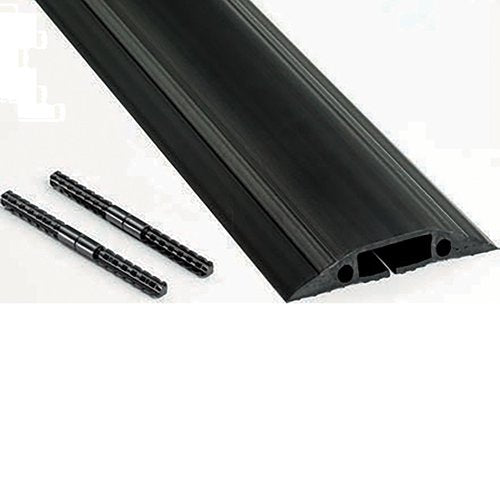 D-LINE FLOOR CABLE COVER BLACK 80MM WIDE 1.8M LENGTH C/W CON