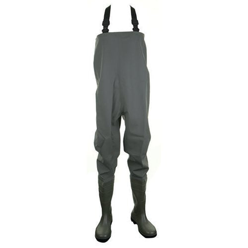 DUNLOP PVC NON-SAFETY CHEST WADER 1PR GREEN 7 PCW07