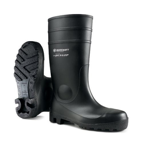 DUNLOP ASTON SAFETY WELLINGTON BOOTS 1PR BLACK 6.5 ASTON06.5