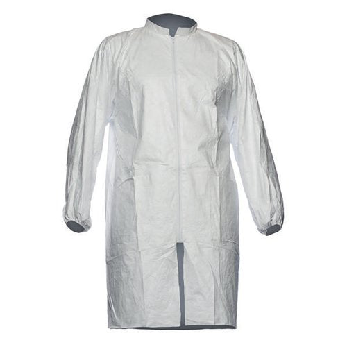 DUPONT TYVEK 500 LAB COAT PL309 (PACK OF 10) WHITE 2XL TPL30