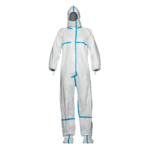 DUPONT TYVEK 600 COVERALL PLUS WITH SOCKS WHITE 2XL TBS600SO