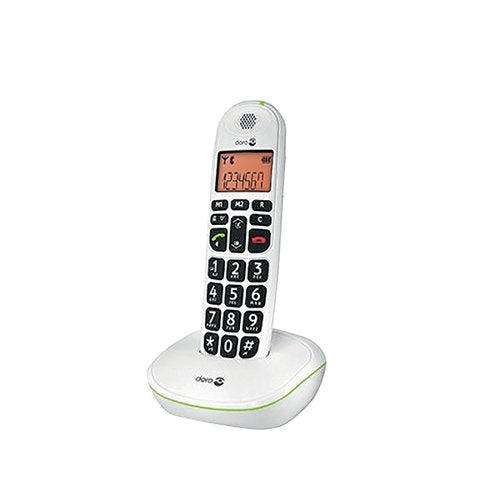 DORO DECT CORDLESS TELEPHONE BIG BUTTON WHITE PHONEEASY 100W