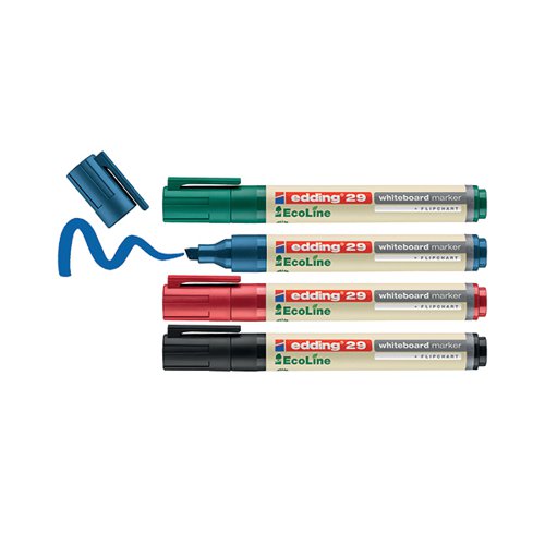 EDDING 29 ECOLINE WHITEBOARD MARKER ASSORTED (PACK OF 4) 4-2