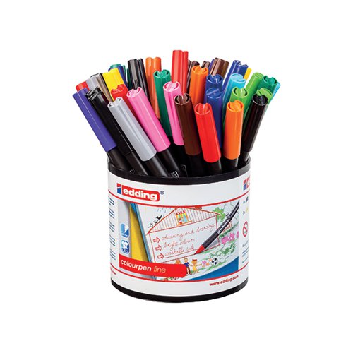 EDDING COLOURPEN FINE ASSORTED (PACK OF 42) 1405000