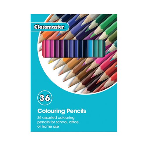 CLASSMASTER COLOURING PENCILS ASSORTED (PACK OF 36) CPW36