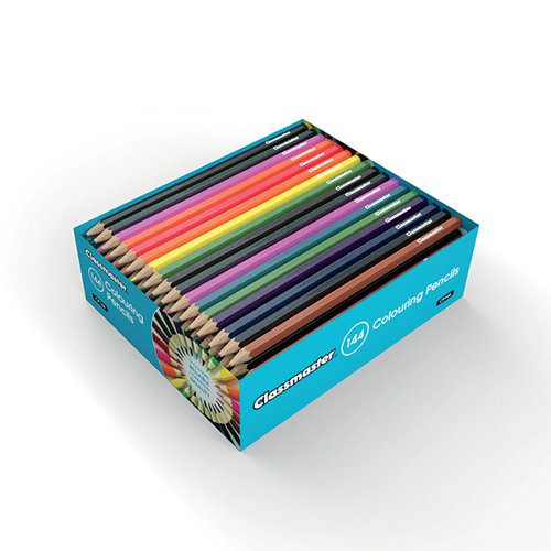 CLASSMASTER COLOURING PENCILS ASSORTED (PACK OF 144) CP144