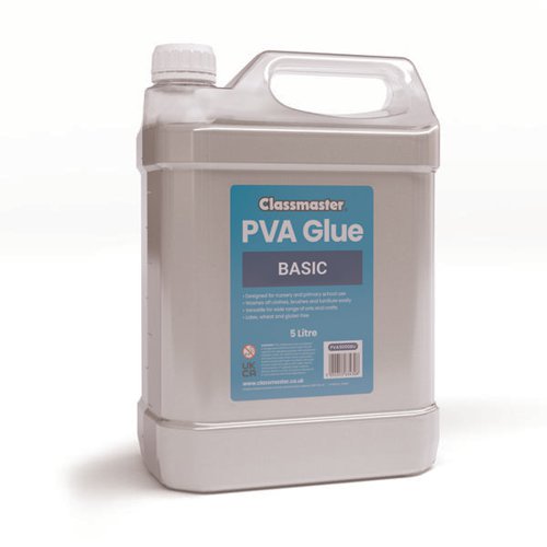 CLASSMASTER PVA GLUE WASHABLE - BLUE LABEL (5 LITRE) PVA5000
