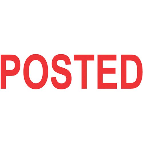 COLOP GREEN LINE WORD STAMP POSTED RED (IMPRESSIONS SIZE: 38