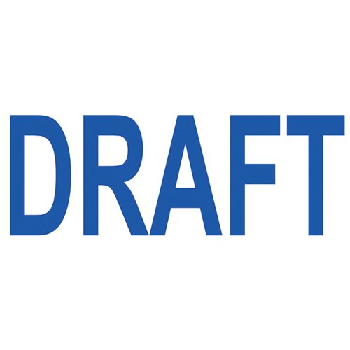 COLOP GREEN LINE WORD STAMP DRAFT BLUE (IMPRESSION SIZE: 38X