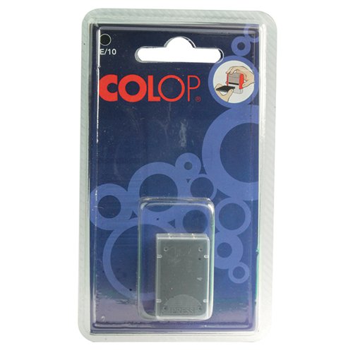 COLOP E/10 REPLACEMENT INK PAD BLACK (PACK OF 2) E10BK