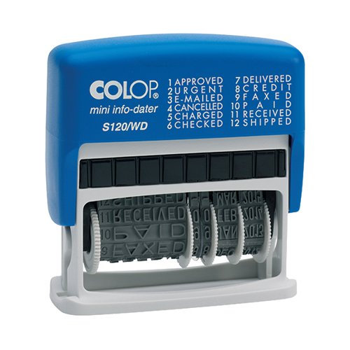 COLOP SELF INKING DIAL-A-PHRASE DATER S120WD