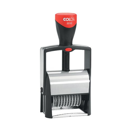 COLOP 2010 SELF-INKING METAL NUMBERING STAMP S2010