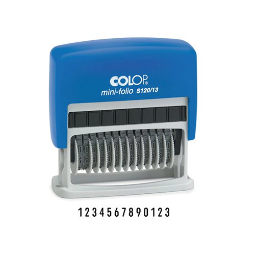 COLOP S120/13 WHEEL NUMBERER 4MM SELF INKING STAMP 105091