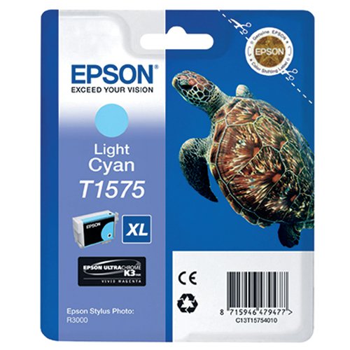 EPSON T1575 TURTLE ULTRACHROME INK CARTRIDGE HIGH YIELD LIGH