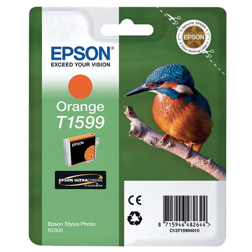 EPSON T1599 KINGFISHER ULTRACHROME HI-GLOSS INK CARTRIDGE OR