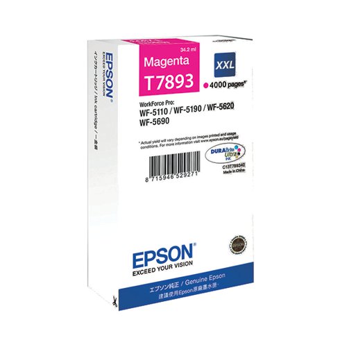 EPSON T7893 DURABRITE ULTRA INK CARTRIDGE EXTRA HIGH YIELD M