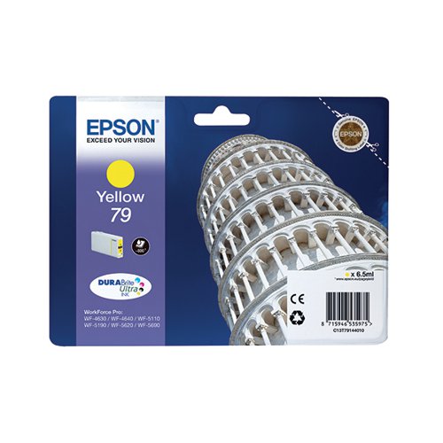 EPSON 79 TOWER OF PISA DURABRITE ULTRA INK CARTRIDGE YELLOW