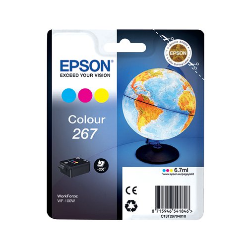EPSON 267 GLOBE INK CARTRIDGE CMY C13T26704010
