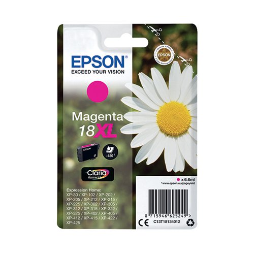EPSON 18XL DAISY CLARIA HOME INK CARTRIDGE HIGH YIELD MAGENT