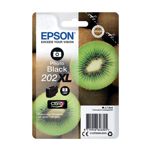 EPSON 202XL KIWI CLARIA PREMIUM INK CARTRIDGE HIGH YIELD PHO
