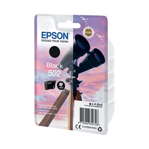 EPSON 502 BINOCULARS INK CARTRIDGE BLACK C13T02V14010