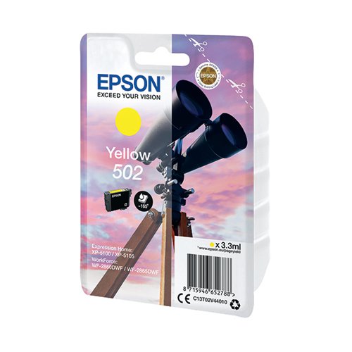 EPSON 502 BINOCULARS INK CARTRIDGE YELLOW C13T02V44010