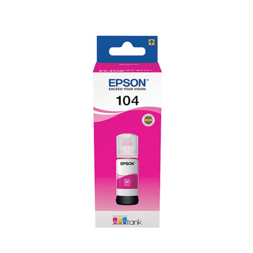 EPSON 104 ECOTANK INK BOTTLE MAGENTA C13T00P340
