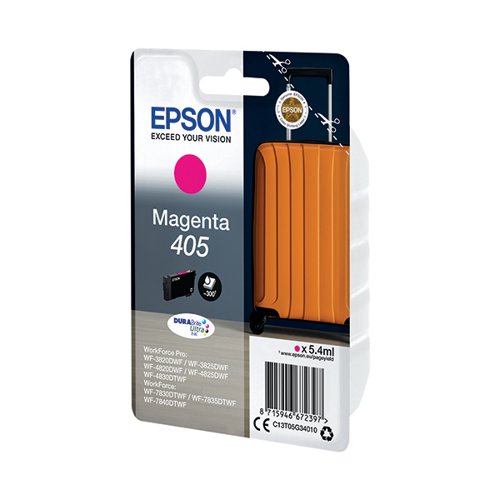 EPSON 405 SUITCASE DURABRITE ULTRA INK CARTRIDGE MAGENTA C13