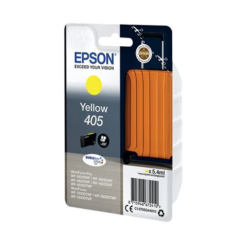 EPSON 405 SUITCASE DURABRITE ULTRA INK CARTRIDGE YELLOW C13T