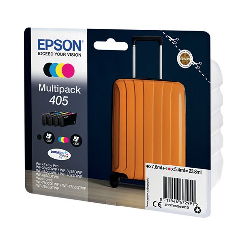 EPSON 405 SUITCASE DURABRITE ULTRA INK CARTRIDGE CMYK C13T05