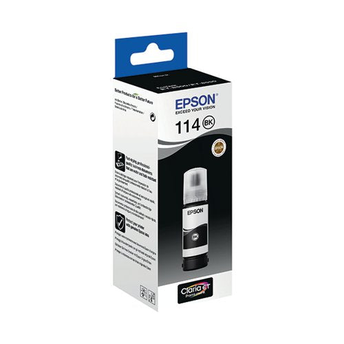 EPSON 114 ECOTANK INK BOTTLE PIGMENT BLACK C13T07A140