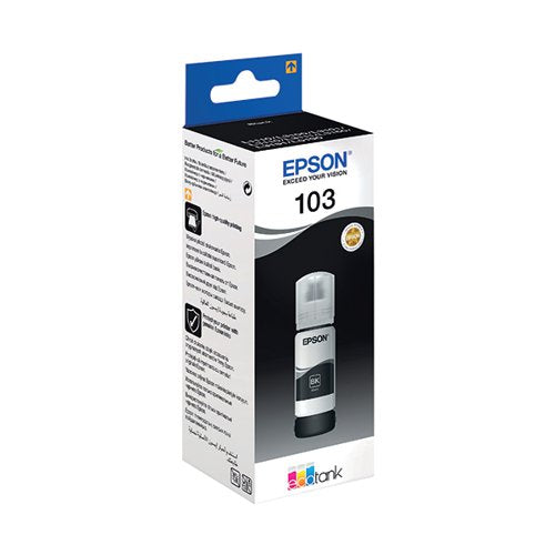 EPSON 103 ECOTANK INK BOTTLE BLACK C13T00S14A10