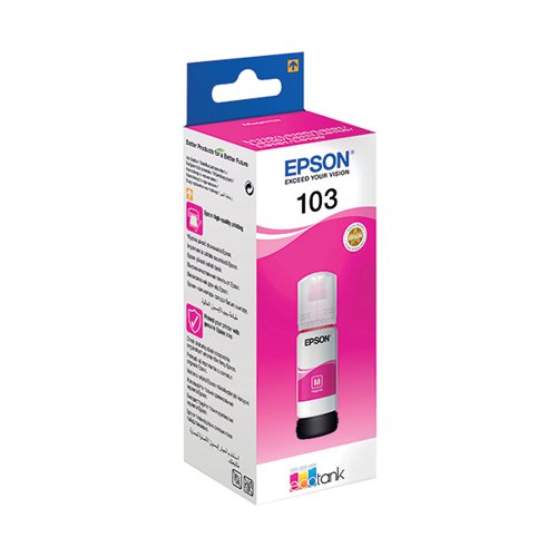 EPSON 103 ECOTANK INK BOTTLE MAGENTA C13T00S34A10