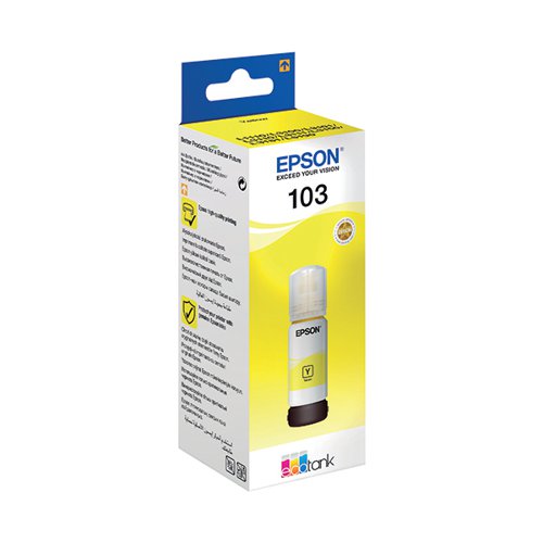 EPSON 103 ECOTANK INK BOTTLE YELLOW C13T00S44A10