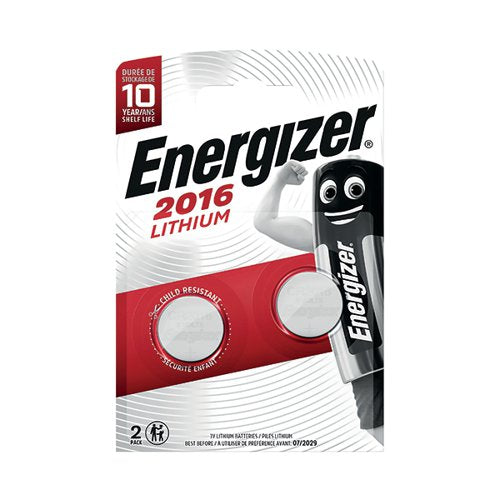 ENERGIZER 2016/CR2016 LITHIUM SPECIALITY BATTERIES (PACK OF