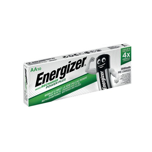 ENERGIZER RECHARGEABLE AA BATTERIES 2000MAH (PACK OF 10) 634