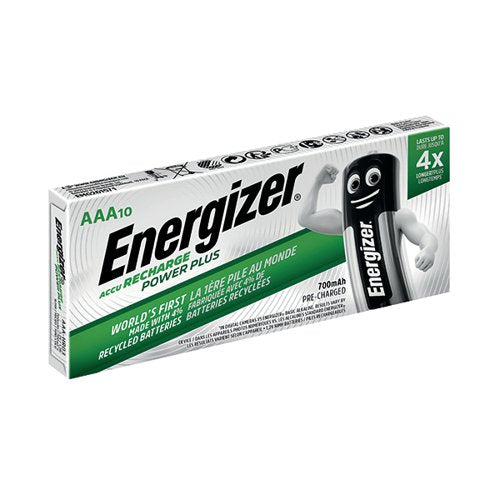ENERGIZER RECHARGEABLE BATTERIES AAA 700MAH (PACK OF 10) E30