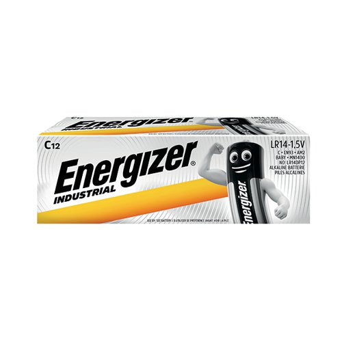 ENERGIZER C INDUSTRIAL BATTERIES (PACK OF 12) 636107