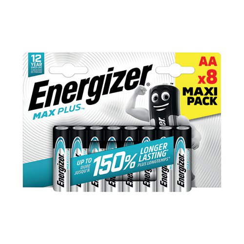 ENERGIZER MAX PLUS AA BATTERY (PACK OF 8) E303322300