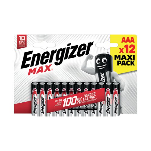 ENERGIZER MAX AAA BATTERY (PACK OF 12) E303323400